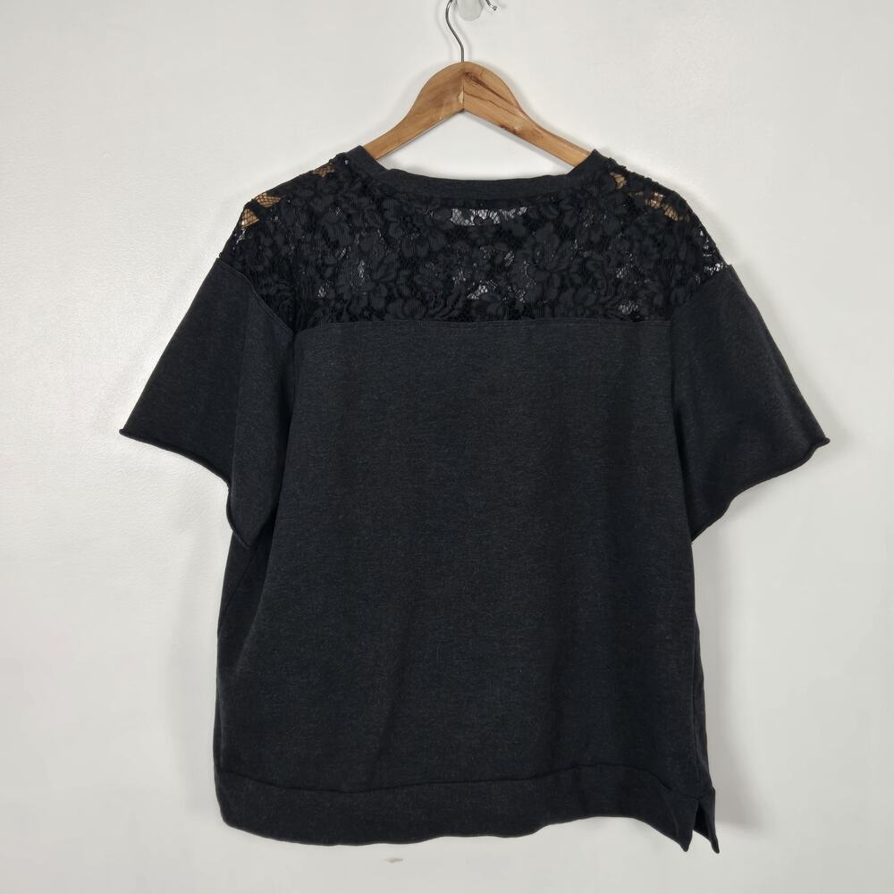Lane Bryant Short Sleeve Top, Size 16, Gray - Picture 2 of 3